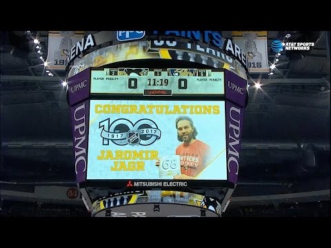 Penguins vs. Panthers (3/19/2017) (Jagr Honored) (60fps Version)