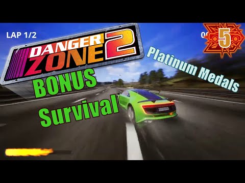 Lets Play Danger Zone 2 ( BONUS all platinum medals + runner ups  )