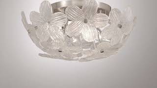 1_Watch A Video About the Possini Euro Filoli 16 Wide Nickel Flower Ceiling Light