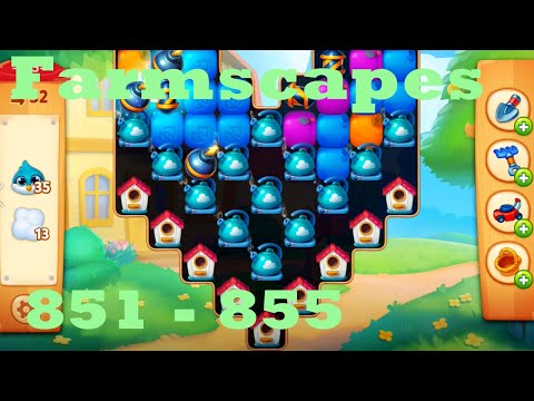Farmscapes Level 851 - 855 HD Gameplay Walkthrough |  3 - match game | android | ios | pc | app