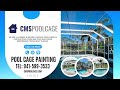CMS Pool Cage Painting & Restoration. Pool cage painting, restoration, rescreening and new pool enclosure installations.