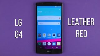LG H815 G4 (Genuine Leather Red) - відео 6