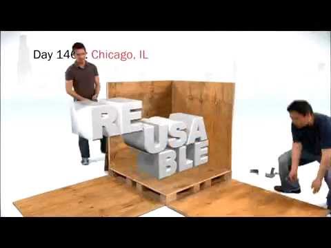 Snapcrate reusable wooden shipping crate