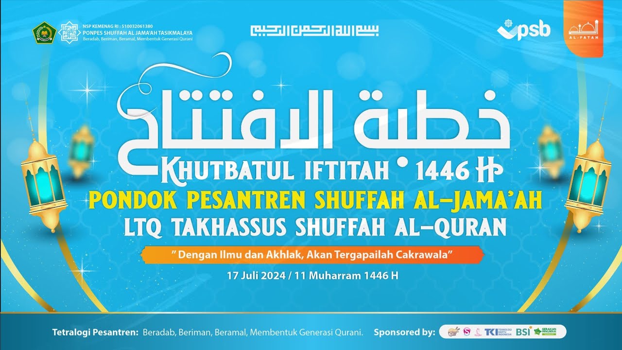 Khutbatul Iftitah 1446 H/2024 M