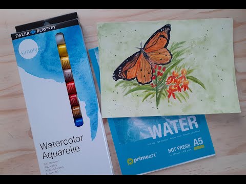 Trying the Daler Rowney Simply Watercolor Aquarelle Paints