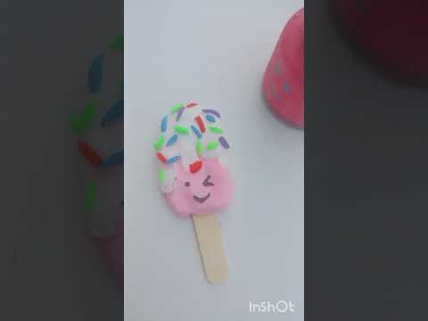 Easy DIY cute ice cream clay 🥰💕