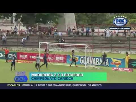 Gols de Madureira 2 x 0 Botafogo pelo Campeonato Carioca