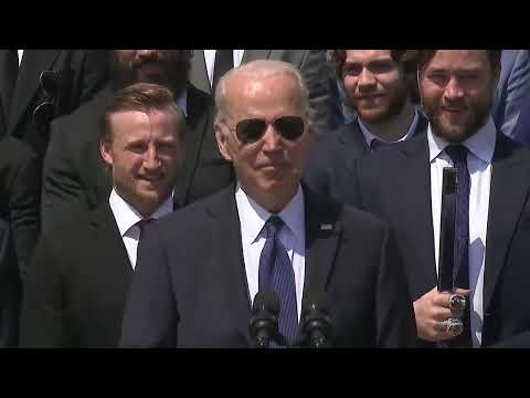 Joe Biden Calls NHL Commissioner Gary Bettman "Gary Batman" Despite Using Giant Teleprompter