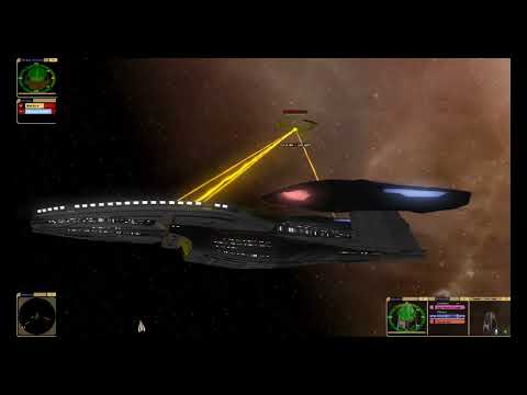 Star Trek Bridge Commander| 'New Ship' Inquiry Class vs. Romulan Valdore and Warbird -'Link Below'