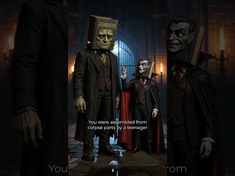Dracula Vs Frankenstein 🧛🧟You’re scared of garlic?