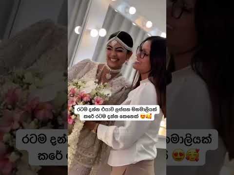 හැමොම ආදරේ කරන ලස්සන එයාලා දෙන්නා 😍🥰 #srilanka #wedding #weddinghouse