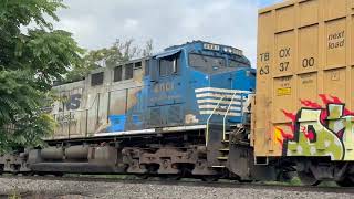 Norfolk Southern Fort Wayne Line in Northeast Ohio | Blue NS Heritage Unit 4001 | Columbiana Ohio
