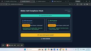 SmartBids App - AI Driven Compliance Checker