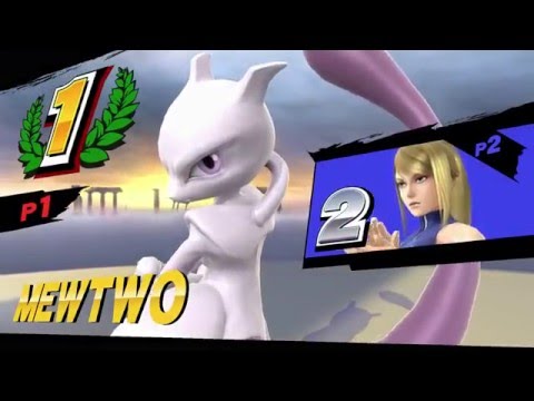 SSB4 Wii U - Mewtwo vs Zero Suit Samus #1 (1080p, 60FPS)