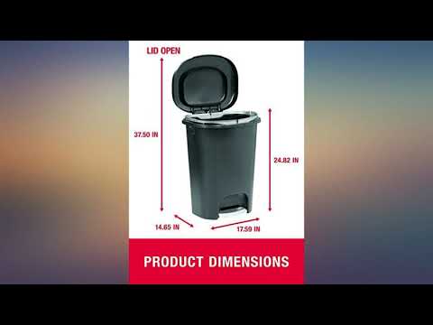 Rubbermaid NEW 2019 VERSION Step-On Lid Trash Can for Home, Kitchen, and Bathroom review