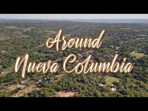 Around Nueva Colombia from above, Paraguay