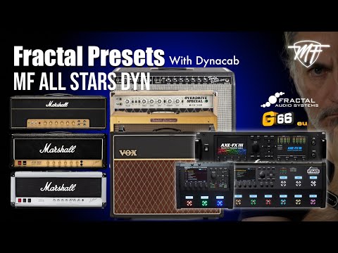 FRACTAL PRESET - MF ALL STARS Dyn - the Best Iconic Amps Marshall, Fender, Dumble, Vox - Dynacab