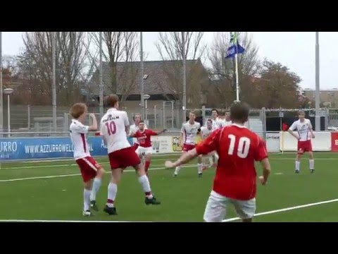 Vrije trap GDA A1 in doelmond van Noordwijk net voorlangs gekopt.