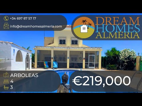 ###SOLD###  4 bed 3 bath villa  near the village of Arboleas