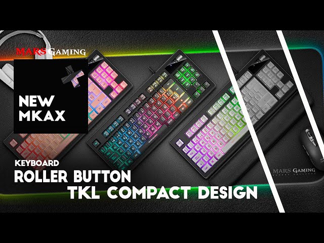 Mars Gaming MKAX Teclado Gaming RGB Rosa Portugués video