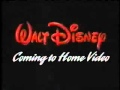 Walt Disney Home Video 1992 Coming On Video Cassette This Summer Promo Logo