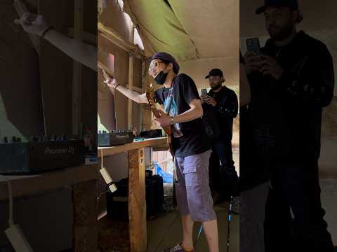 🎸Junxpunx live🔥at parvati calling🏔️ #2024  #parvativalley  #hitechmusic #psytrance #shorts #rave