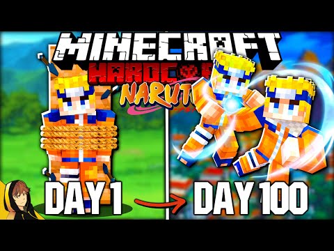 I Survived as Naruto for 100 Days in Hardcore Minecraft... Here's What Happened!
