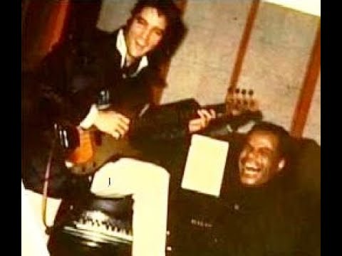 A footage of Elvis' first meeting with his musical hero Roy Hamilton in 1969.