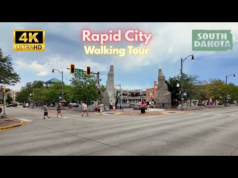 Rapid City, South Dakota 🇺🇸 Walking Tour 2025 [4K]