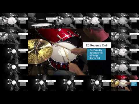 evans 16 snare heads comparison