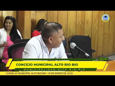 Concejo municipal - Municipalidad Alto Bio Bio - 16 de enero de 2026