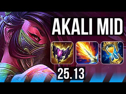 AKALI vs EKKO (MID) | 5k comeback, 57k DMG, 7 solo kills, 23/3/11, Legendary | EUW Master | 25.13