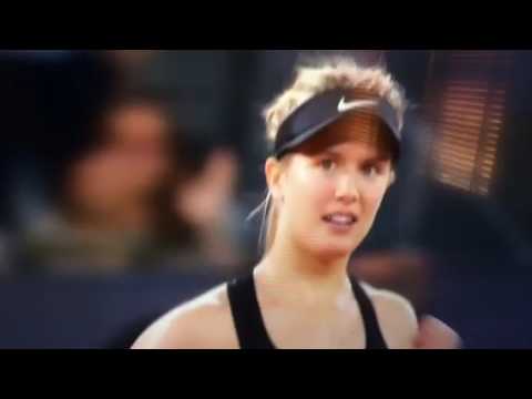 Genie Bouchard match point winner over Maria Sharapova at Madrid Open