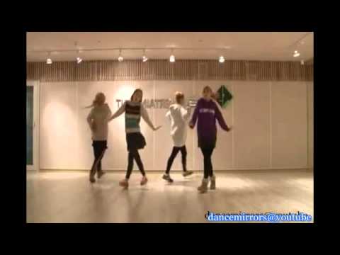110121 Mirrored SHY BOY Dance Practice by Secret