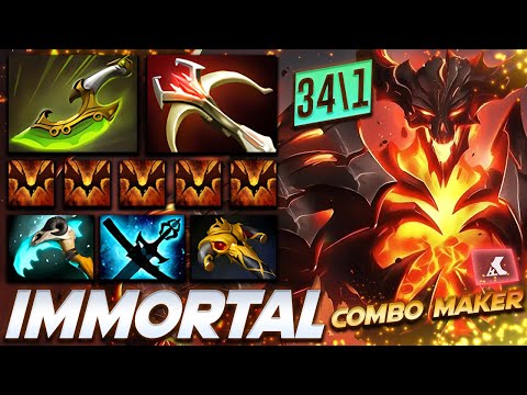 Shadow Fiend 34 Kills Combo Maker - Dota 2 Pro Gameplay [Watch & Learn]