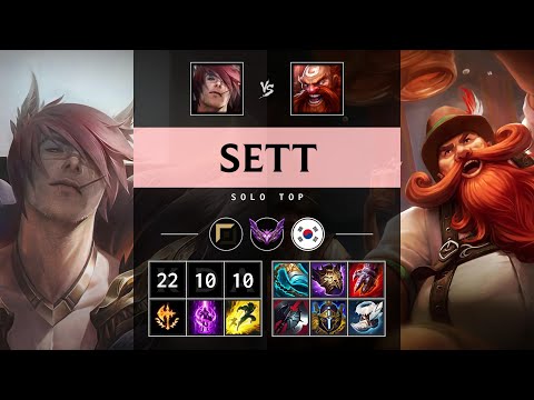 Sett Top vs Gragas: Unstoppable - KR Master Patch 14.23
