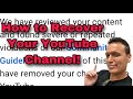 How to Get Back Your Terminated YouTube Channel!