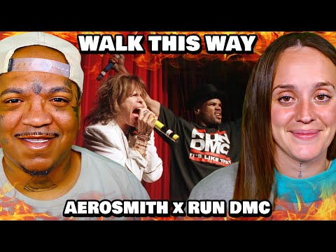 First Time Reacting to Run DMC & Aerosmith - "WALK THIS WAY" (Reaction)