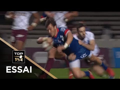 TOP 14 - Essai Lilian SASERAS (FCG) - Bordeaux-Bègles - Grenoble - J17 - Saison 2018/2019