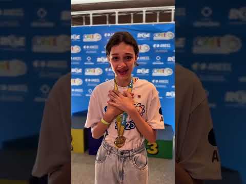 Luiza Moreira Cabreira, de Içara (SC), conquistou o 3º lugar nacional na ONEE. ⚡📚 ​