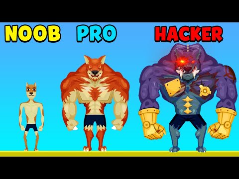 NOOB vs PRO vs HACKER - Tough Man (DOG)