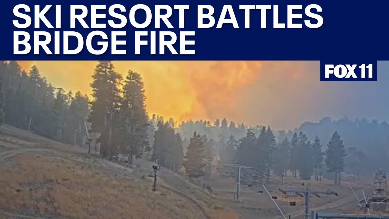 Bridge Fire: Mountain High Ski Resort uses snow-making machines to fight flames