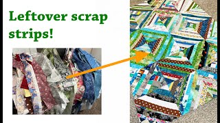 ♻️ v24.17 TAME YOUR SCRAPS ♻️ Make this beautiful easy quilt project from your scrap strips!