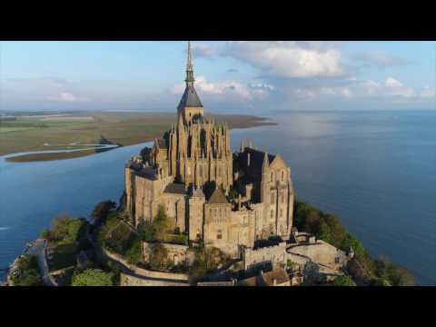 Le Mont-Saint-Michel: grande marée du 27 avril 2017