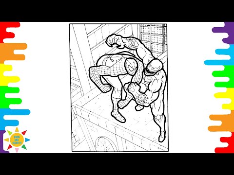 Spiderman VS Venom Coloring |  Spiderman Coloring | Desembra - Hit 'Em [NCS Release]