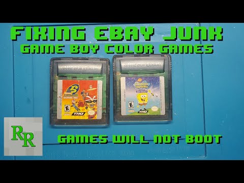 Fixing two Game Boy Color Games - Fixing Ebay Junk