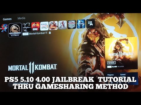 PS5 JAILBREAK 5.10 5.00 4.00 through Gamesharing method - NO CFW - NO USB - FULL TUTORIAL