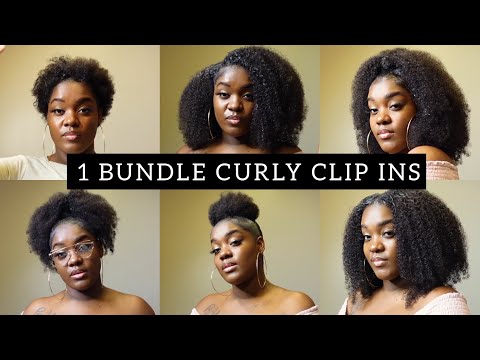 *ONE BUNDLE* 5 EASY HAIRSTYLES FOR NATURAL HAIR |...