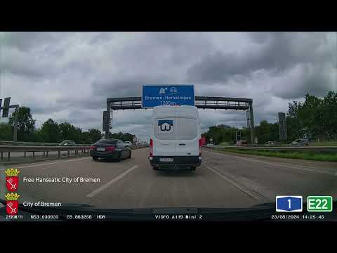 German Autobahn x4-Timelapse | Oldenburg to Hannover | Subtitles for more information