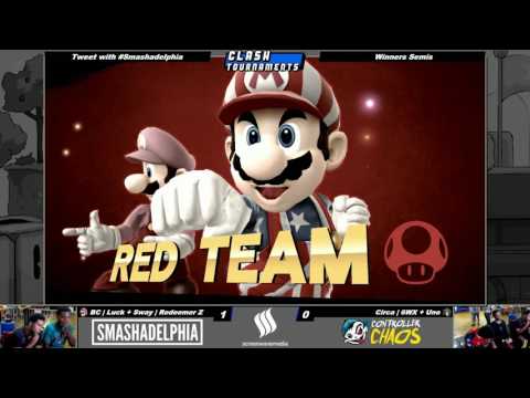 Smashadelphia 2 - Luck + Redeemer Z vs 6WX + Uno - SSB4 Winners - Smash Wii U
